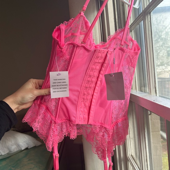 Savage x Fenty pink lingerie corset NWT - Picture 3 of 4